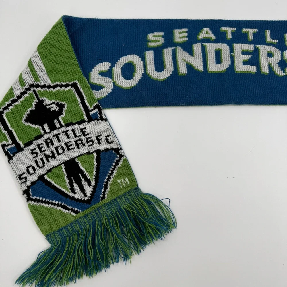 Adidas Seattle Sounders FC‎ Scarf 2010 Season Ticket Member Blue Green Knit MLS